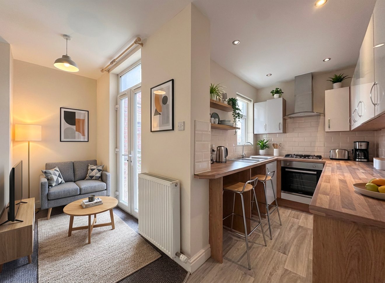 AI room transformation North West - space after Architech virtual staging